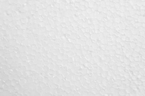 Close up plastic white foam sheet surface texture background. Stock Photos