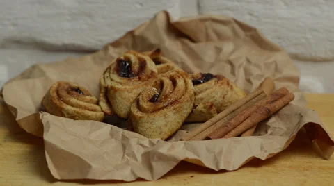 Close up of a plate of cookies Stock Footage 58032019