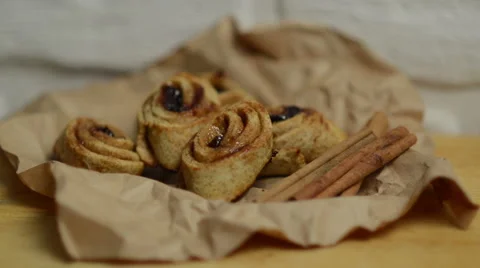 Close up of a plate of cookies Stock Footage 58032212