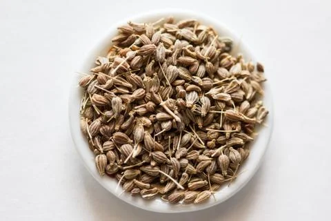 A close up of a plate covered with pepper Stock Photos