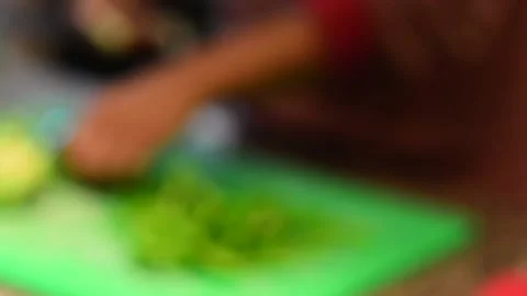 A close up of a plate of food Stock Footage 155450098