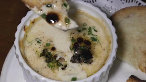 A close up of a plate of food Stock Footage 155463201