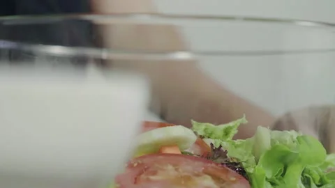 A close up of a plate of food Видео 157873009