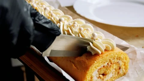 Close-up of plates with different types of fruit and berries on a buffet table. Stock Footage 274259644