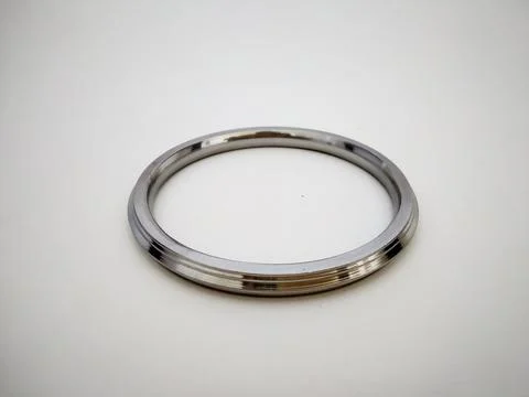 Close up of platinum ring Stock Photos