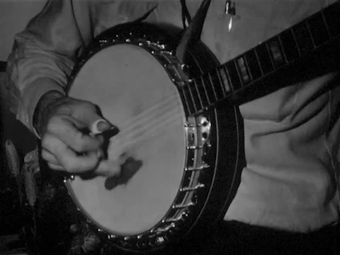 Close-up playing banjo Stock Footage 234351370