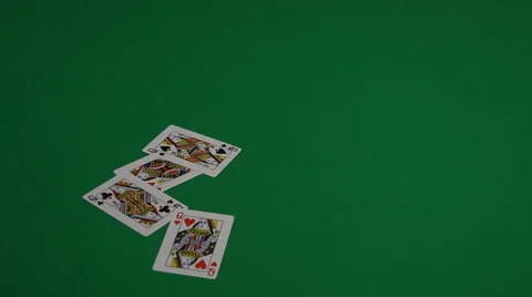 Close up of Playing Cards Stock Footage 54244975