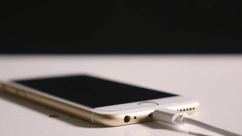 Close-up plugging in USB charging or data cable 4K 2160p 30fps UltraHD footage - Stock Photos