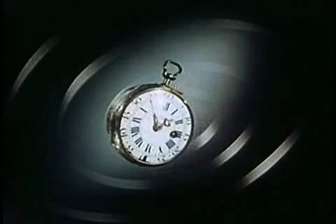 Close-up of pocket watch passing through time Stock Footage 11345960