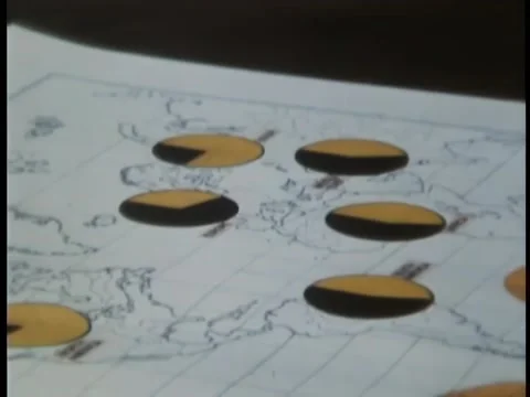 Close-up of pointer on maps Video stock 260252185