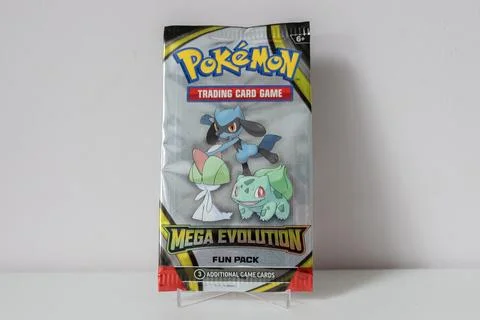 Close Up Pokemon TCG Mega Evolution At Amsterdam The Netherlands 23-2-2026 Stock Photos
