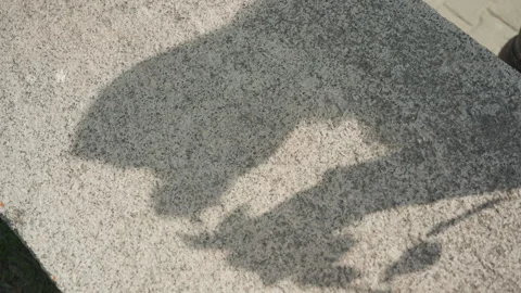 Close up polished stone texture with shadows and rough aggregate detail with Stock Footage 345088743