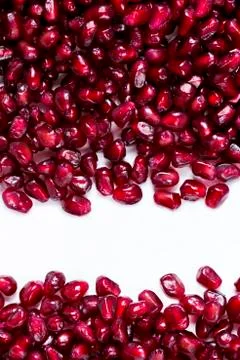 Close up of pomegranate seeds Stock Photos