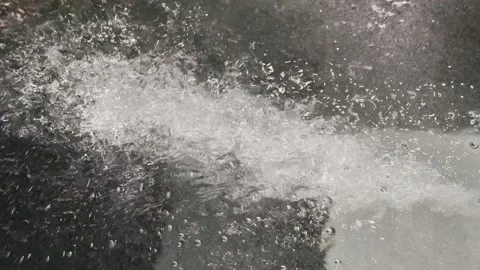 Close Up of Pool Jet Water Bubbles Underwater Abstract Background Stock Footage 339462600