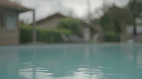Close-up of pool water with reflections 스톡 동영상 346281971