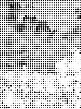 Close up pop art halftone pattern background Stock Illustration
