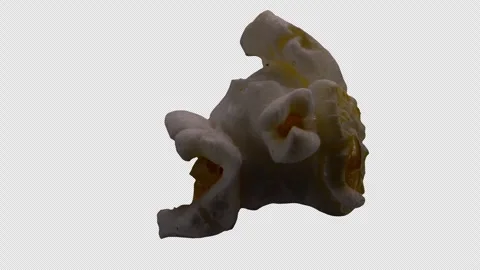 Close-Up of Popcorn with Alpha Channel in Studio Lighting Stock Footage 276336814
