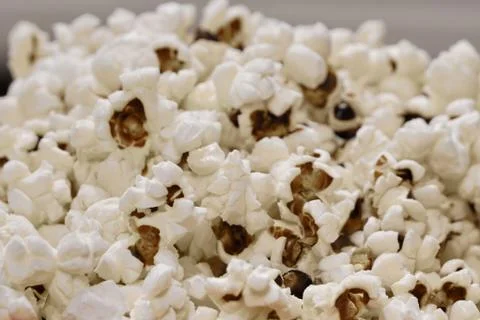 Close up, popcorn close up, background or texture of popcorn. texture, color  Stock Photos