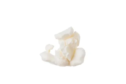 Close up Popcorn isolated on white background with space for text. Stock Photos