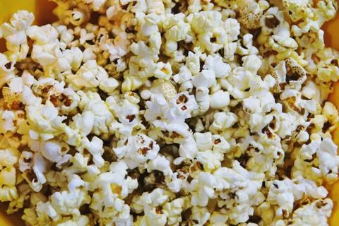 Close up of popcorn. Stock Photos