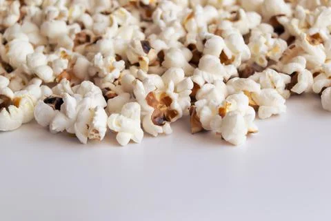 Close-up of popcorn.Soft focus and filter image. Space for text 스톡 사진