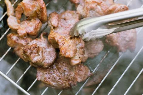 Close up pork cooked Stock Photos