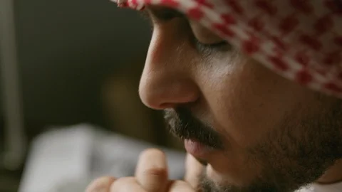 Close up portrait of an arab man. Video stock 88129544