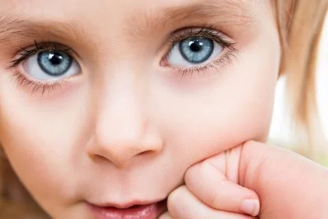 Close-up portrait of a child Foto stock