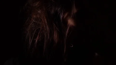 Close up portrait of a demon Stock Footage 81735578