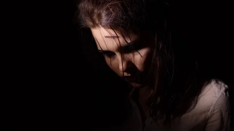 Close up portrait of a demon Stock Footage 81736301