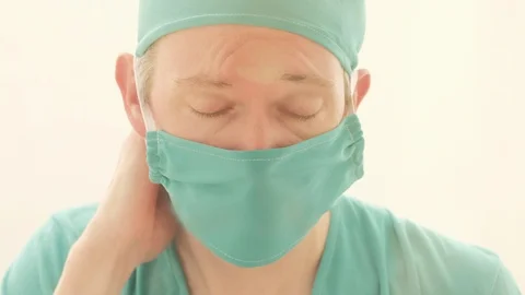 Close up portrait of a doctor Video stock 87033800