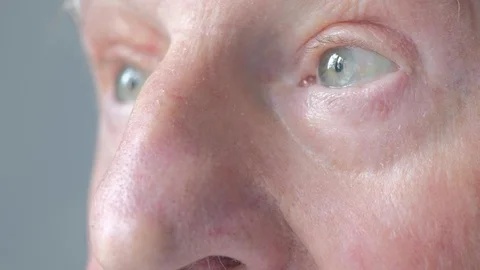 Close up portrait of an elderly man Video stock 85522237
