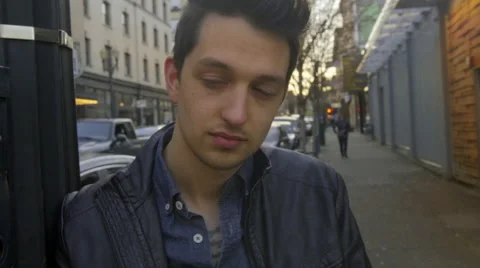 Close up portrait of Handsome Guy Stock Footage 62566915