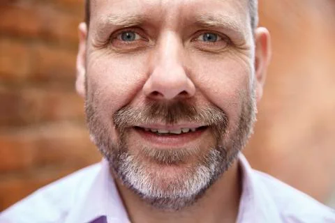 Close up portrait of a man with beard Stock Photos