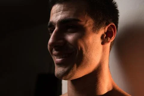 Close-up Portrait of a Man Stock Photos