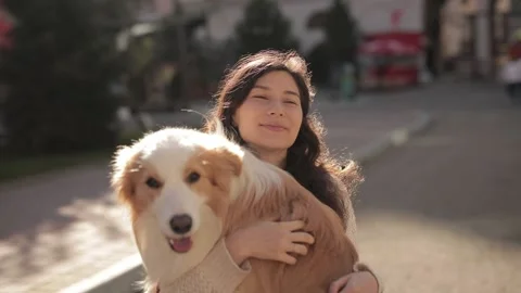 Close up Portrait of Pretty disabled invalid asian girl sitting on wheelchair Stock Footage 206751680