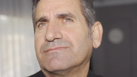 Close-up portrait of sad man. Video stock 221658121