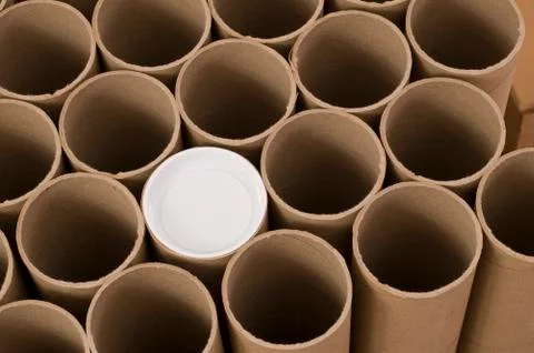 Close up of Poster Tubes 库存照片