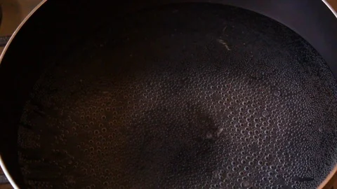 Close up of a pot full of boiling water Stock Footage 119392291