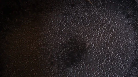 Close up of a pot full of boiling water Video stock 119446270