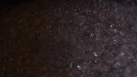 Close up of a pot full of boiling water Stock Footage 119448195