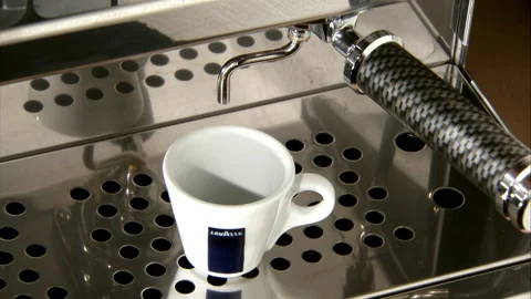 Close up of Pouring Coffee Into Cup Stock Footage 130283559