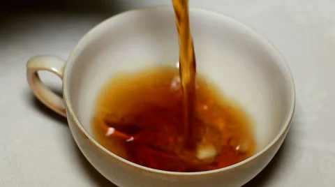 Close up of pouring hot tea Video stock 49482529