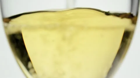 Close up pouring white wine Stock Footage 12587415