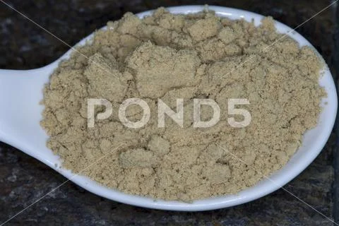 Close up of powdered ginger Stock Photos