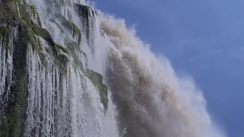 Close Up: Powerful Venezuela Falls Stock Footage 79109782