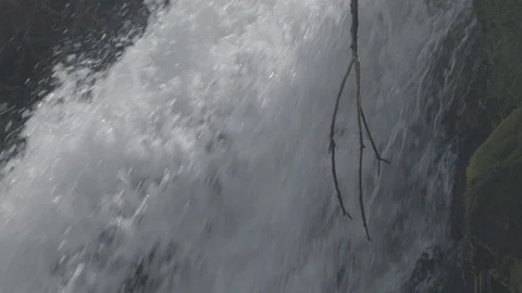Close Up of  Powerful waterfall Stock Footage 95990526