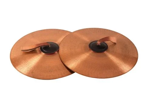 Close up of an prcussion cymbals Stock Photos