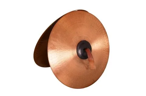 Close up of an prcussion cymbals Stock Photos