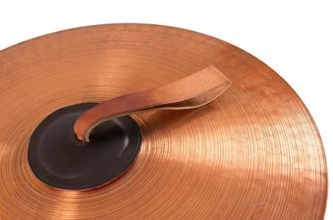 Close up of an prcussion cymbals Stock Photos